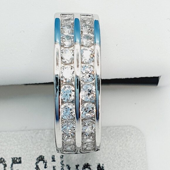 "925 Sterling Silver Cubic Zirconia Earrings, UU1P6A6126 - Picture 5 of 10